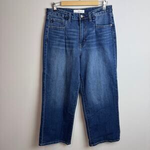 KanCan Wide Leg Cropped Jeans Size 10